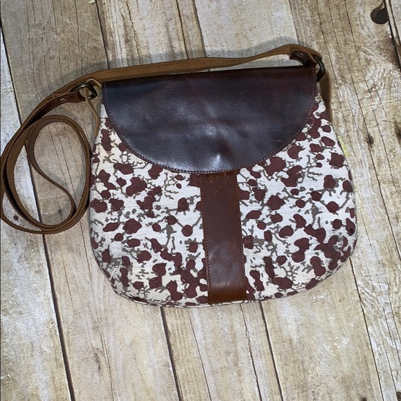 Joyn Leather And Canvas Crossbody - Picture 2 of 7